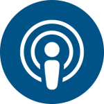 Podcast icon blue