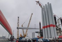 Brittany wind farm turbine installation complete